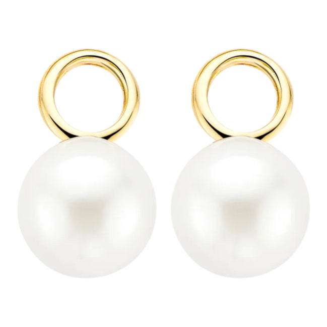 Ohrring-Anhänger aus 585er Gold mit Swarovski-Perle 8 mm