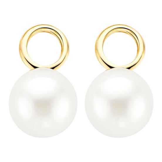Ohrring-Anhänger aus 585er Gold mit Swarovski-Perle 8 mm