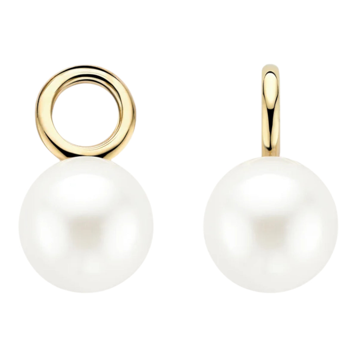Ohrring-Anhänger aus 585er Gold mit Swarovski-Perle 8 mm