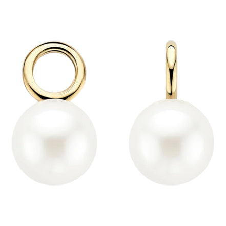 Ohrring-Anhänger aus 585er Gold mit Swarovski-Perle 8 mm