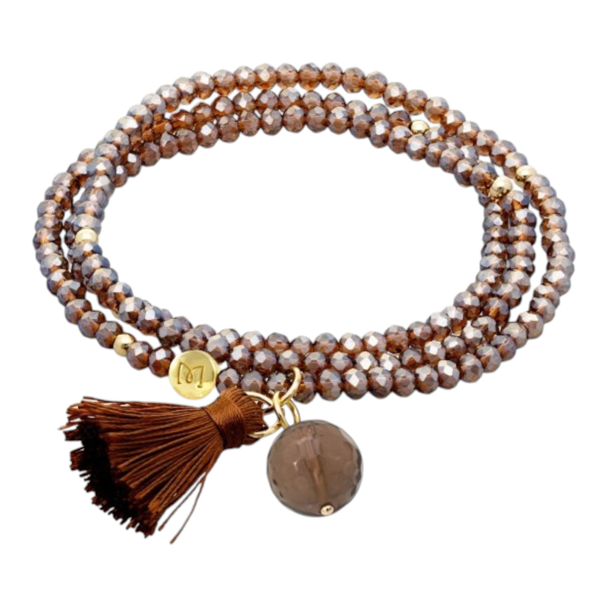 ZEN MOKA Armband mit Rauchquarz