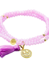 ZEN LILA Armband mit Smiley
