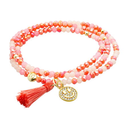 ZEN PEACH Armband mit Smiley