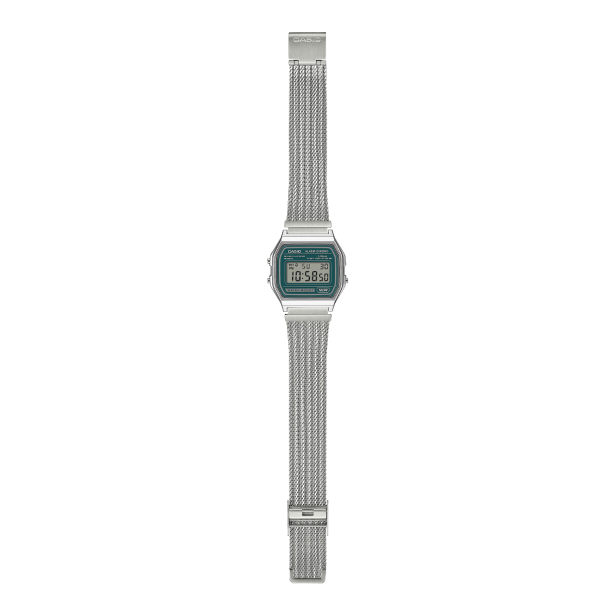 Vintage Armbanduhr silber/grün