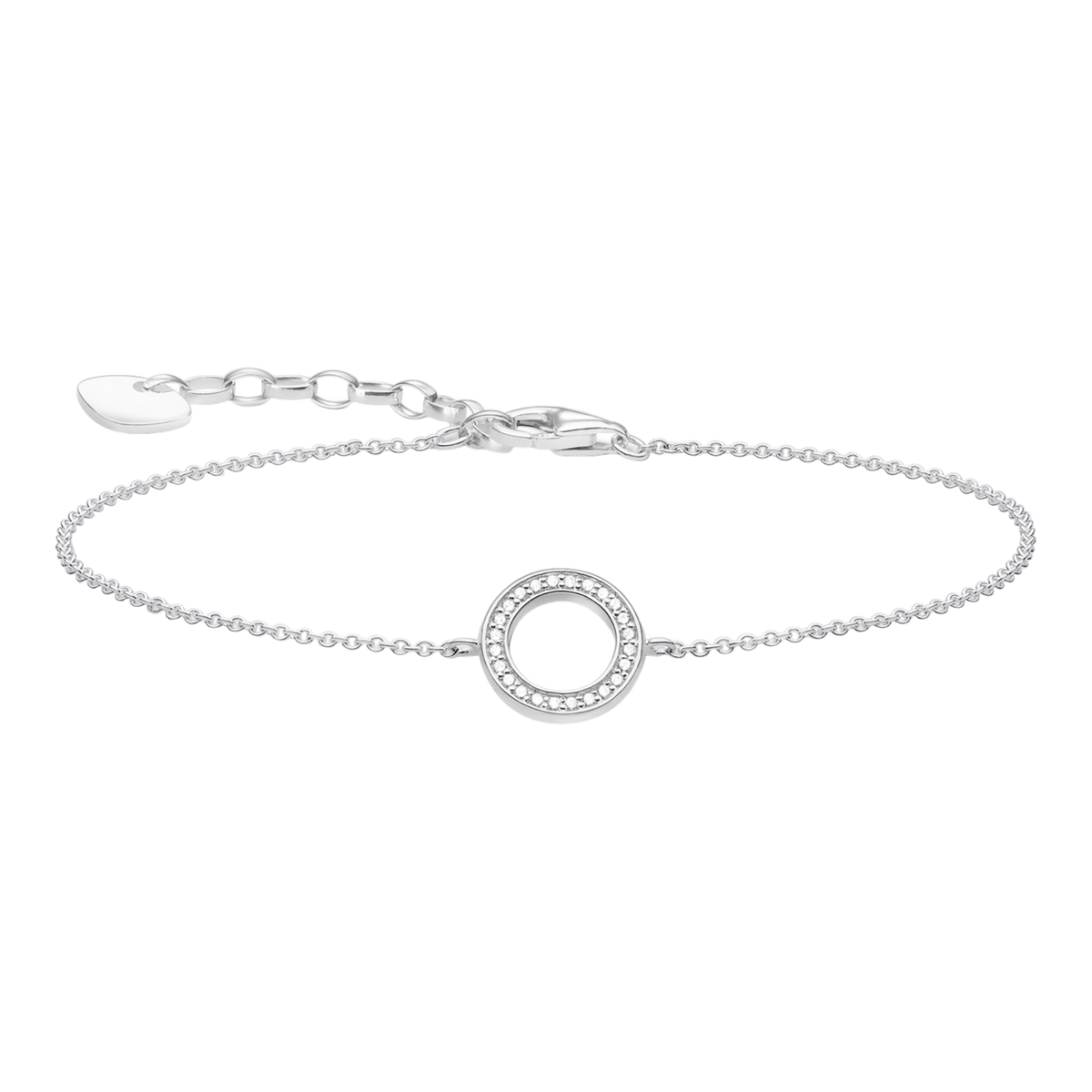 Armband Kreis Silber Zirkonia