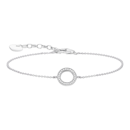 Armband Kreis Silber Zirkonia