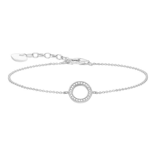 Armband Kreis Silber Zirkonia