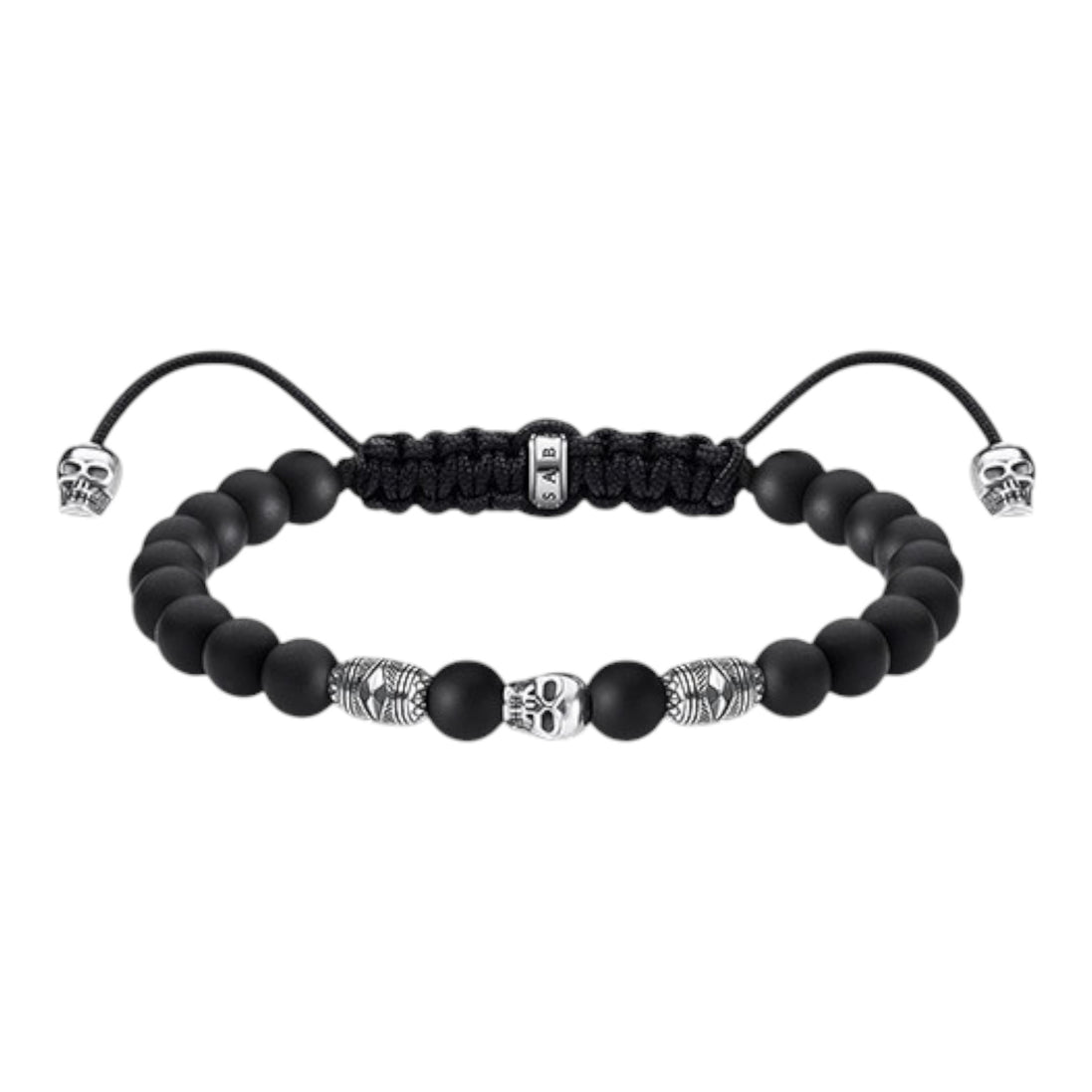 Armband "Totenkopf" schwarz