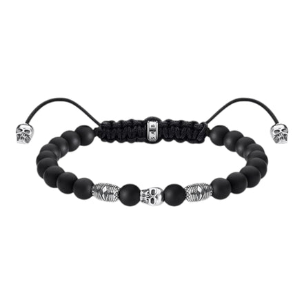 Armband "Totenkopf" schwarz