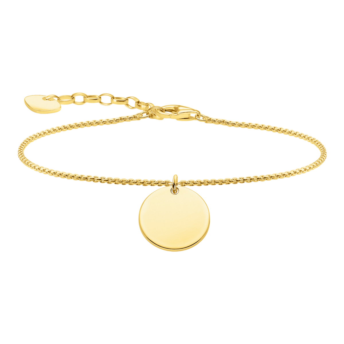 Armband Coin Vergoldet Gravierbar
