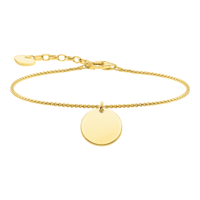 Armband Coin Vergoldet Gravierbar