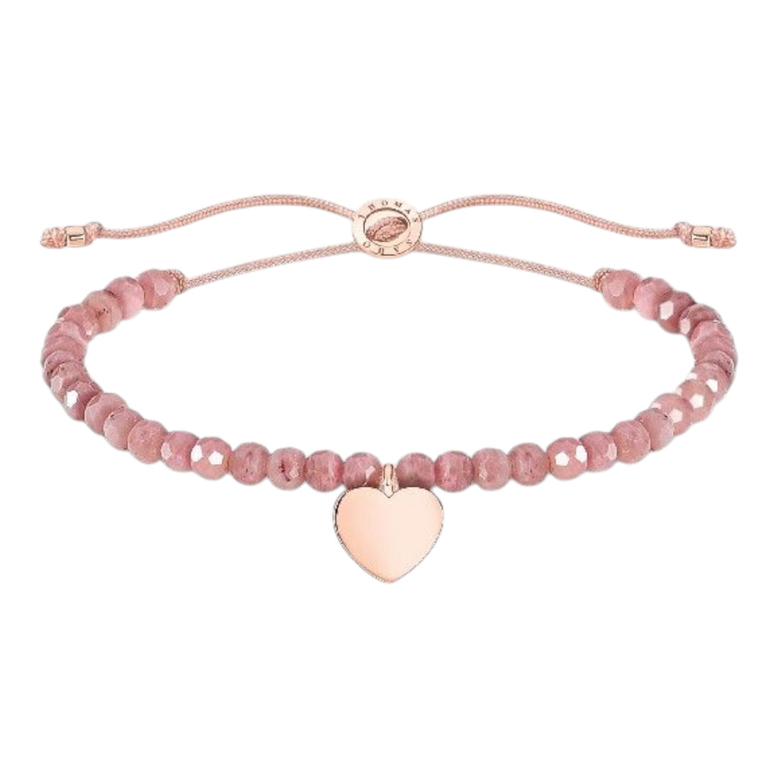 Armband "Rosa Perlen mit Herz"