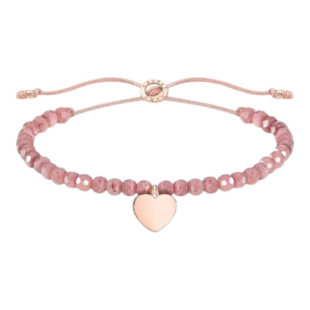 Armband "Rosa Perlen mit Herz"