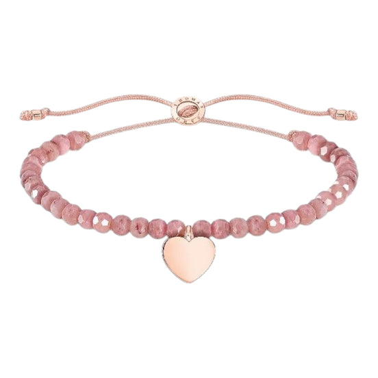 Armband "Rosa Perlen mit Herz"