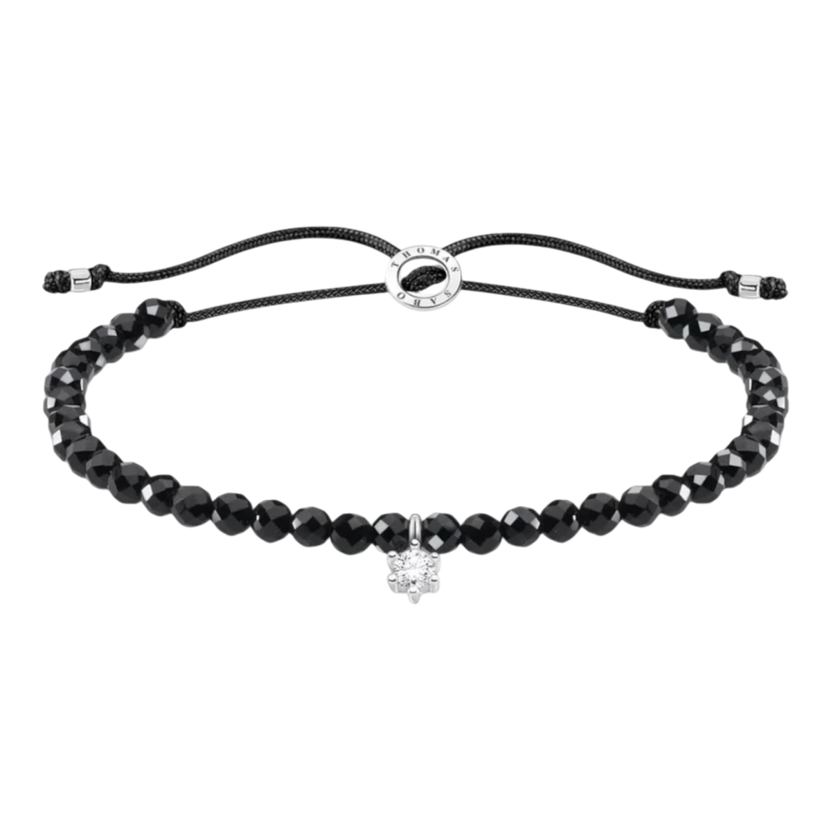 Armband Schwarze Perlen Zirkonia