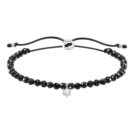 Armband Schwarze Perlen Zirkonia