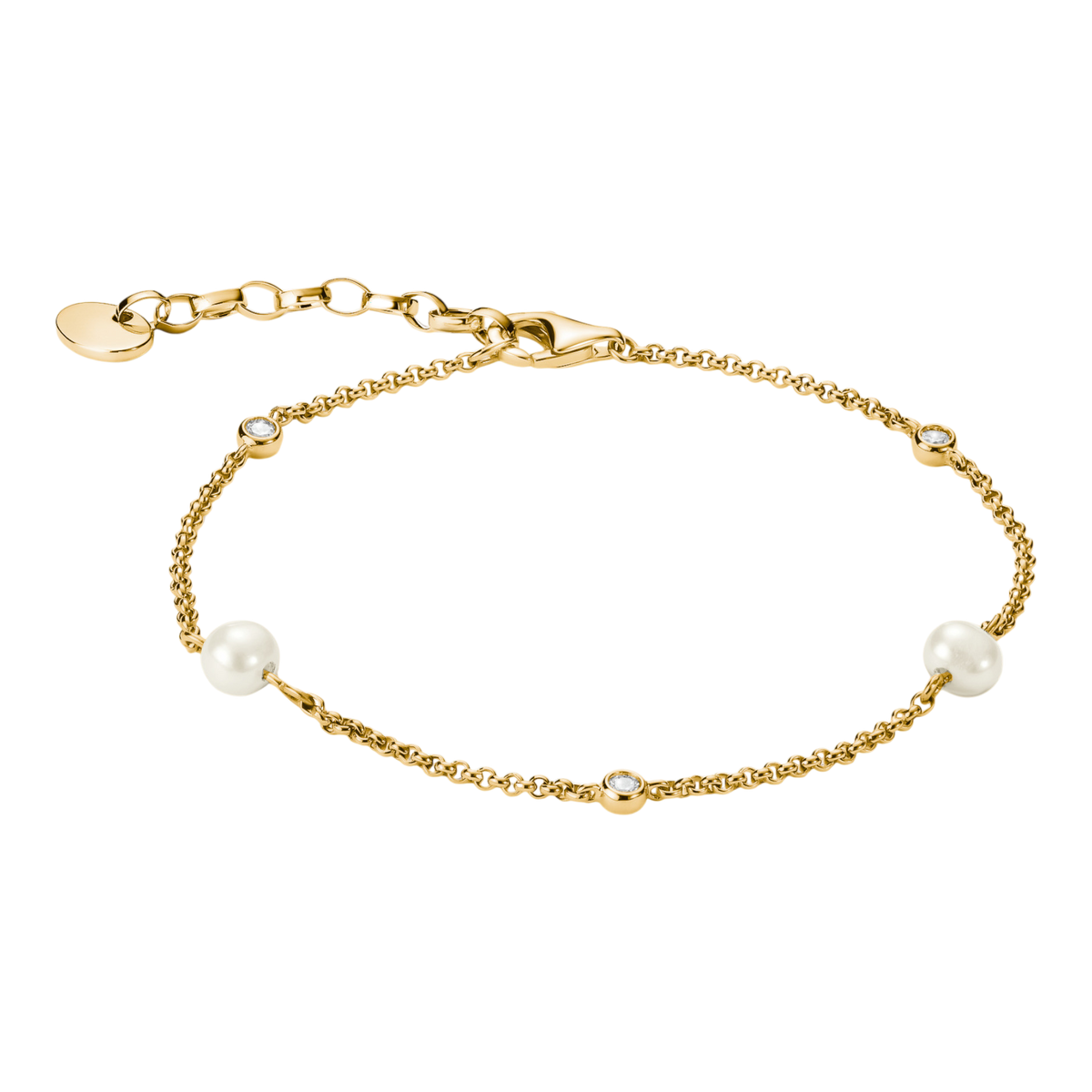 Armband mit Perlen und Zirkonia