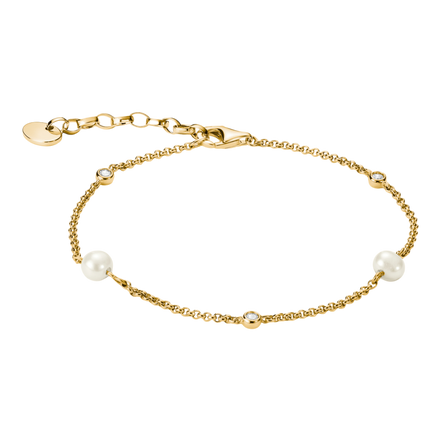 Armband mit Perlen und Zirkonia