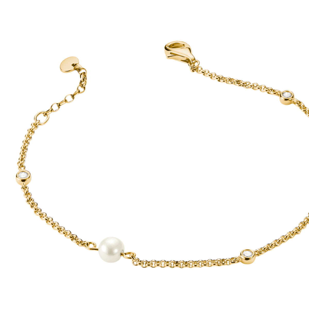 Armband mit Perlen und Zirkonia