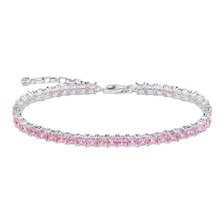 Armband pinke Steine
