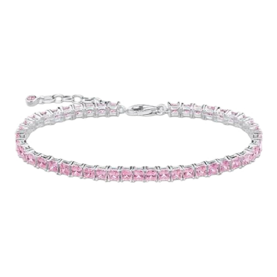 Armband pinke Steine