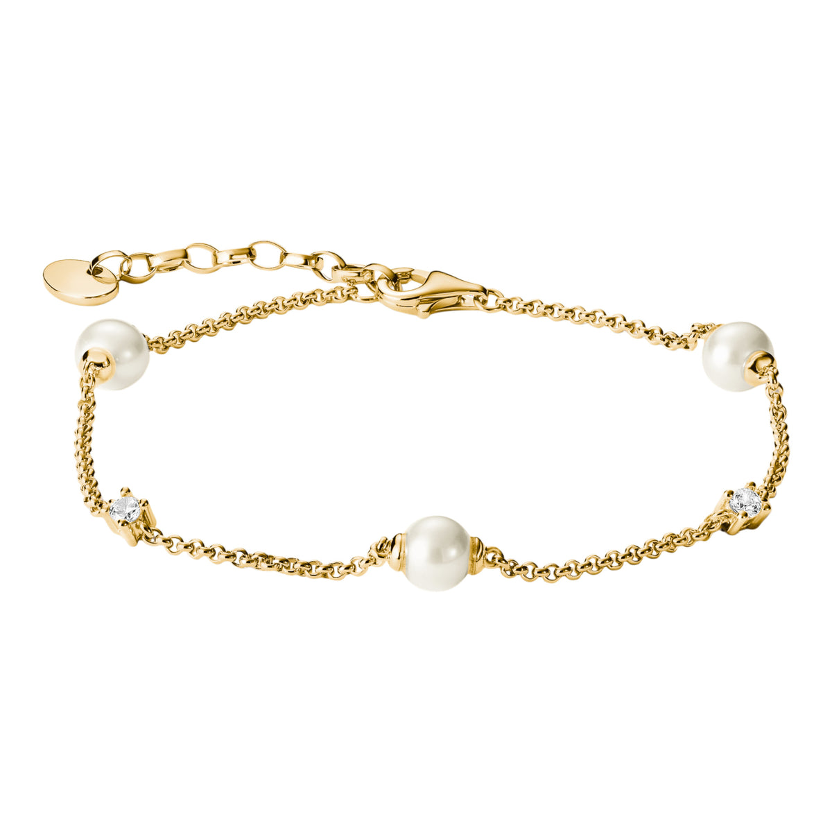 Armband mit Perlen und Zirkonia