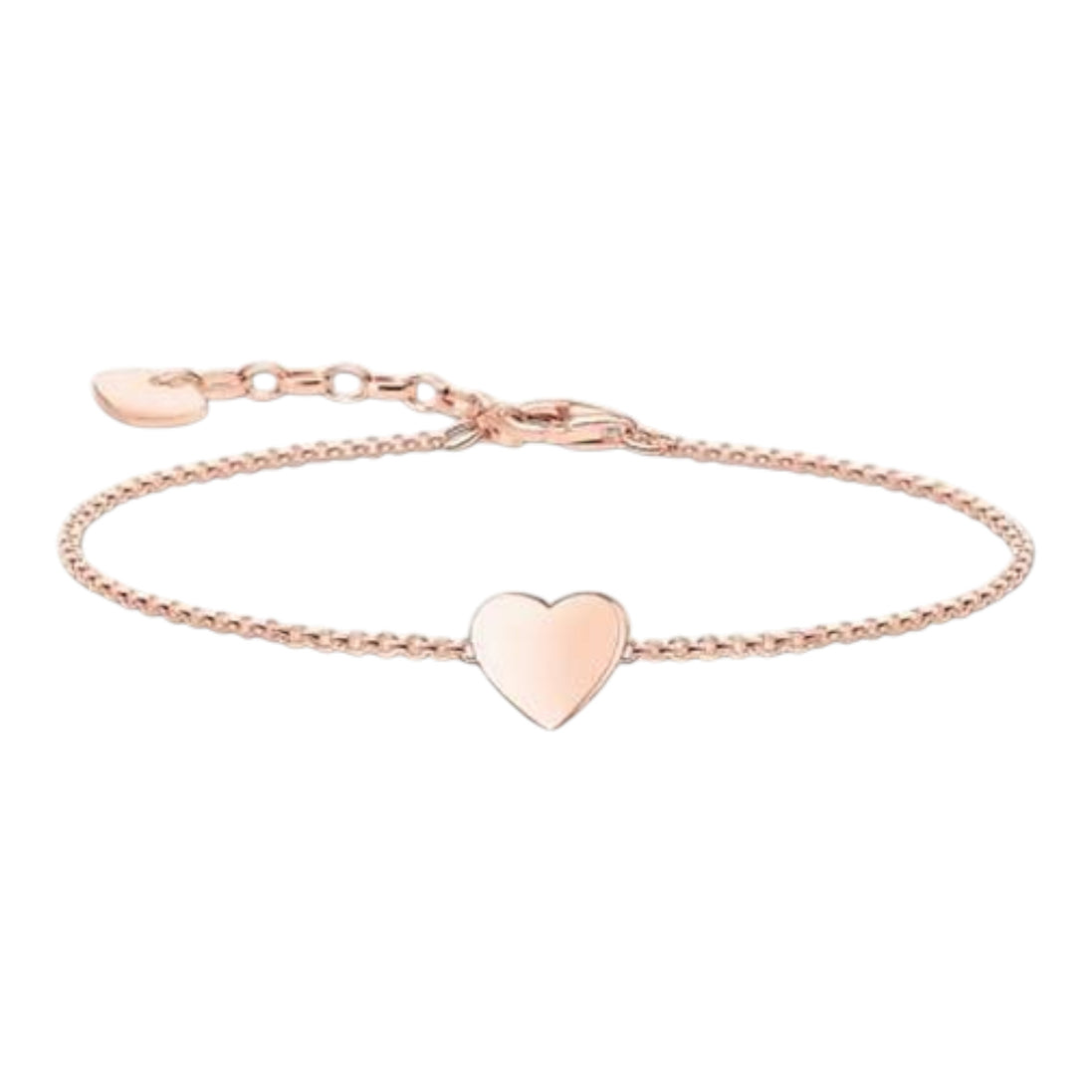 Armband Herz-Anhänger rosévergoldet