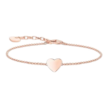 Armband Herz-Anhänger rosévergoldet