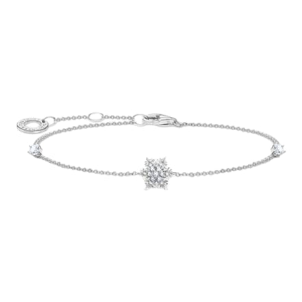 Armband "Schneeflocke" Silber, Zirkonia