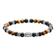 Armband Beads Onyx und Tigerauge
