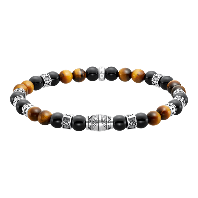 Armband Beads Onyx und Tigerauge