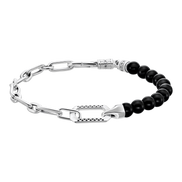 Gliederarmband Onyx-Beads