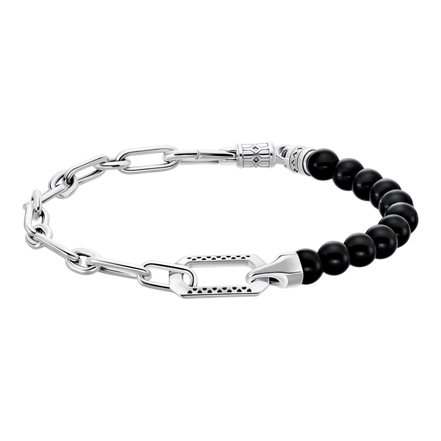 Gliederarmband Onyx-Beads