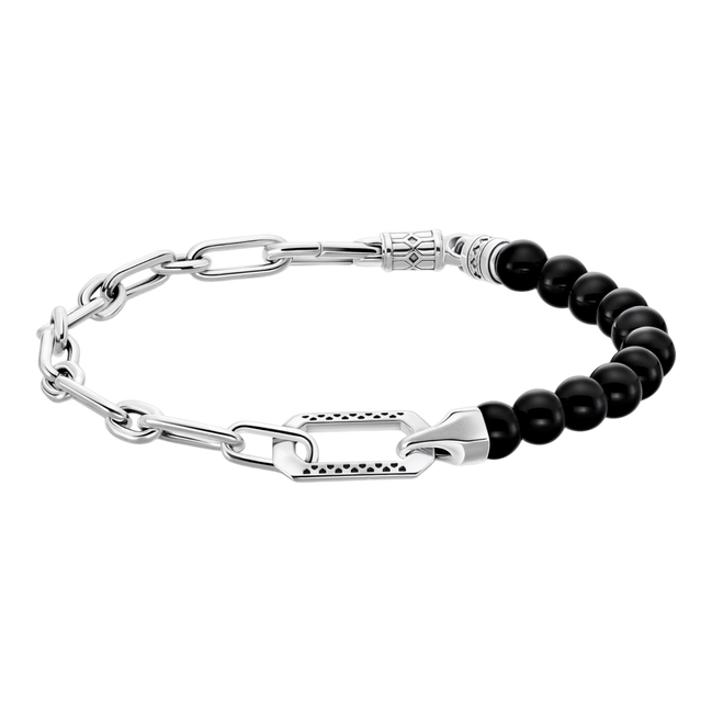 Gliederarmband Onyx-Beads