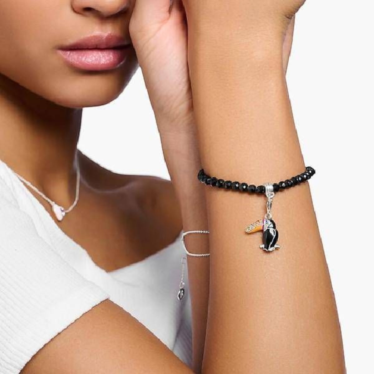 Armband Schwarze Beads