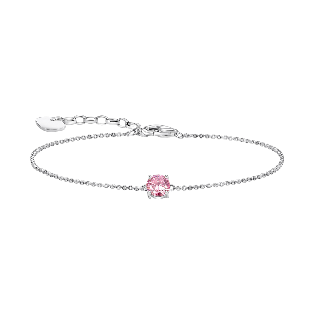 Armband mit pinken Zirkonia-Anhänger
