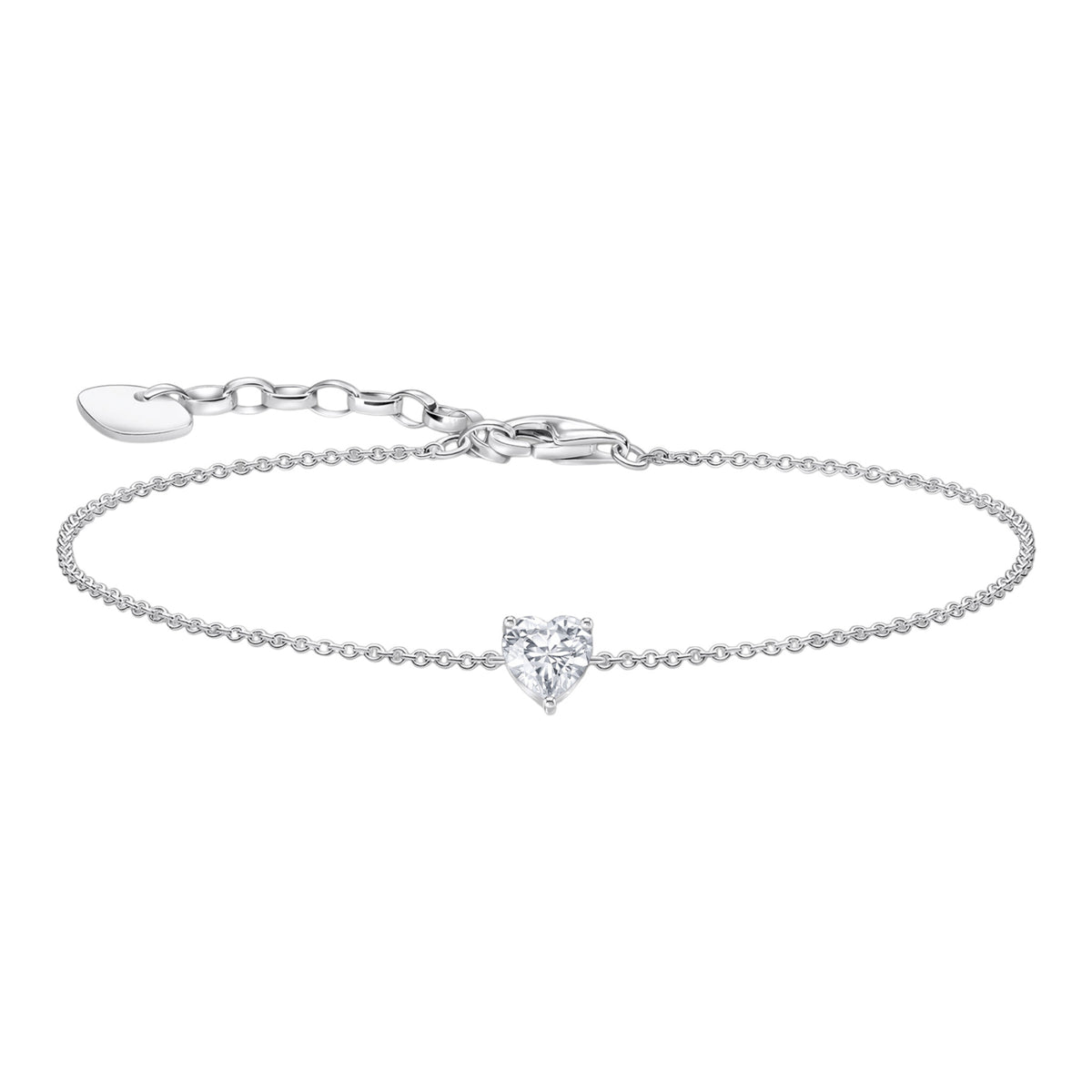 THOMAS SABO Armband mit weißen Zirkonia-Herz A2157-051-14