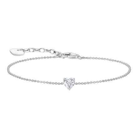 THOMAS SABO Armband mit weißen Zirkonia-Herz A2157-051-14