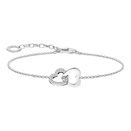 Armband mit verschlungenen Herzen