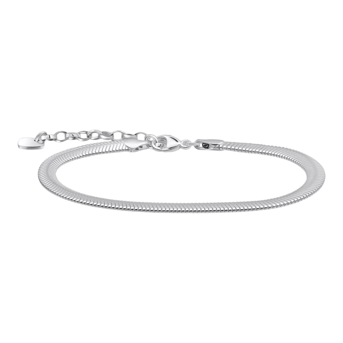 Schlangenarmband Lang Silber