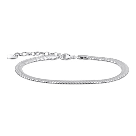 Schlangenarmband Lang Silber