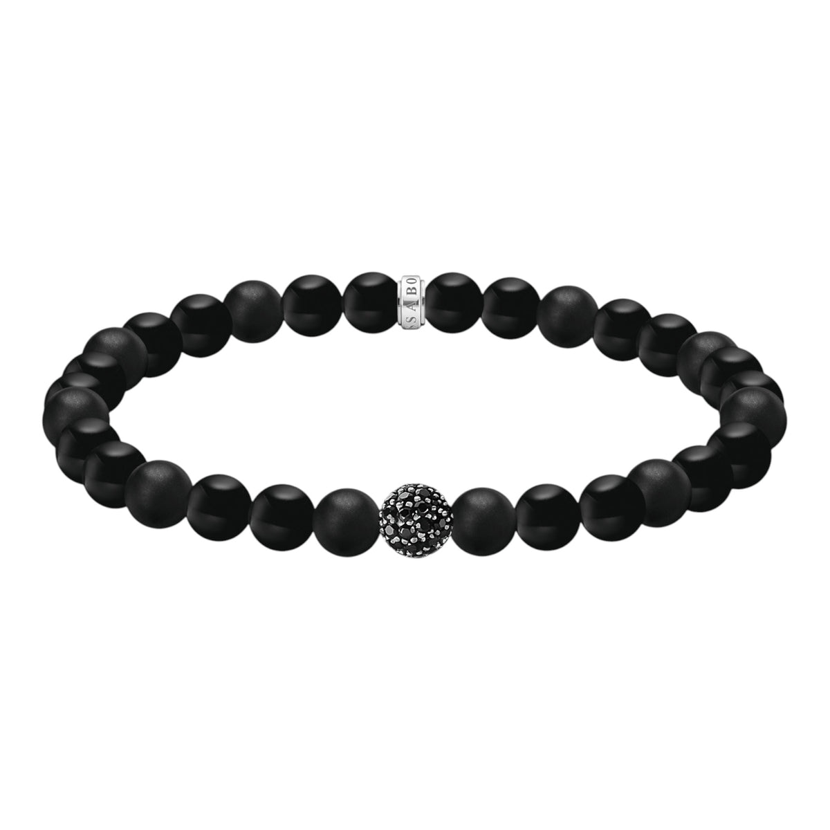 Armband Obsidian Beads Schwarz