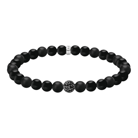 Armband Obsidian Beads Schwarz