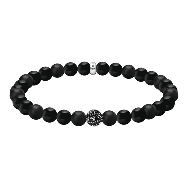Armband Obsidian Beads Schwarz