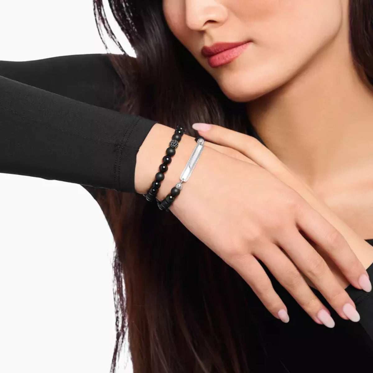 Armband Obsidian Beads Schwarz