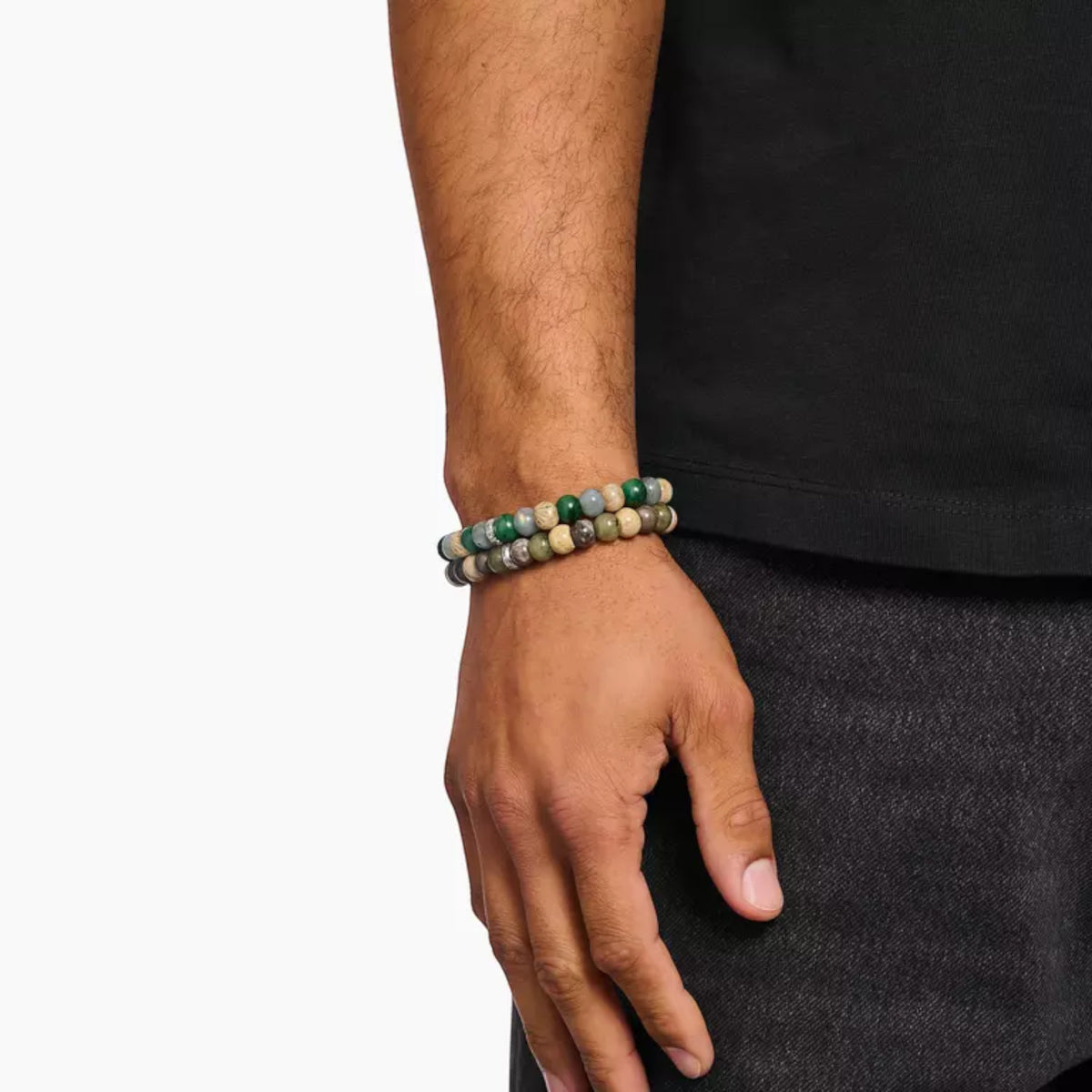 Armband Labradorit Crocodile Jasper