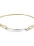 Textilarmband Beige Gravur