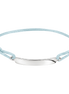 Textilarmband Hellblau Gravur