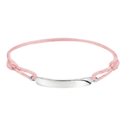 Textilarmband Rosa Gravur