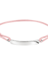 Textilarmband Rosa Gravur